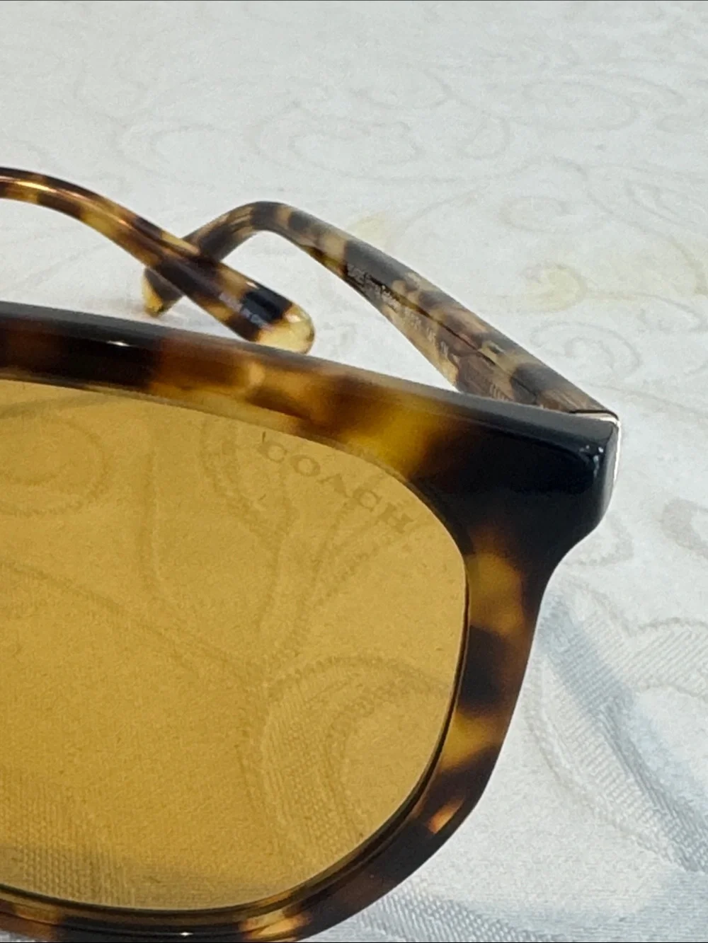Coach Women's 55 mm Tortoiseshell Round Sunglasses